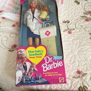 Barbie Doctor Doll with Baby and White Coat